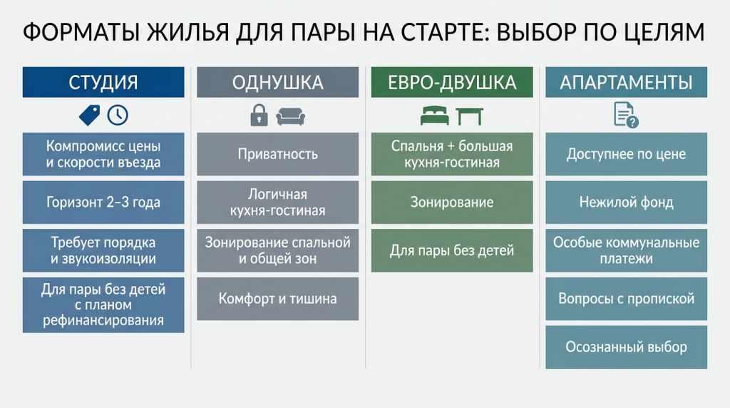 Форматы жилья для пары